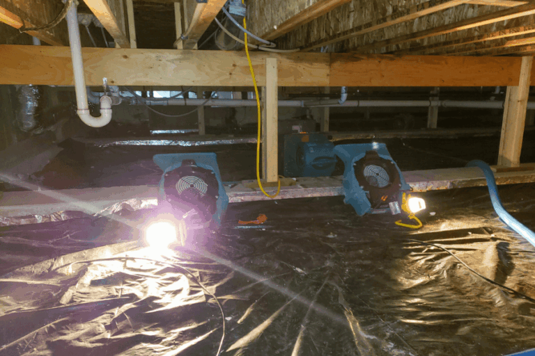 crawl space water mitigation