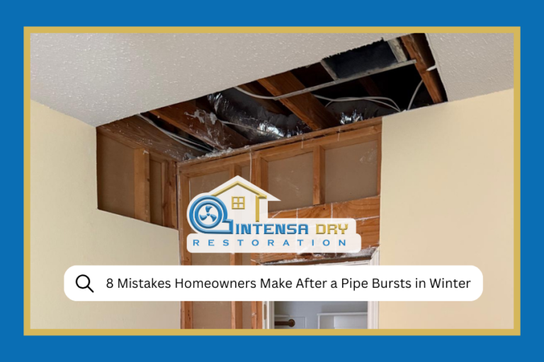 8 Mistakes Homeowners Make After a Pipe Bursts in Winter