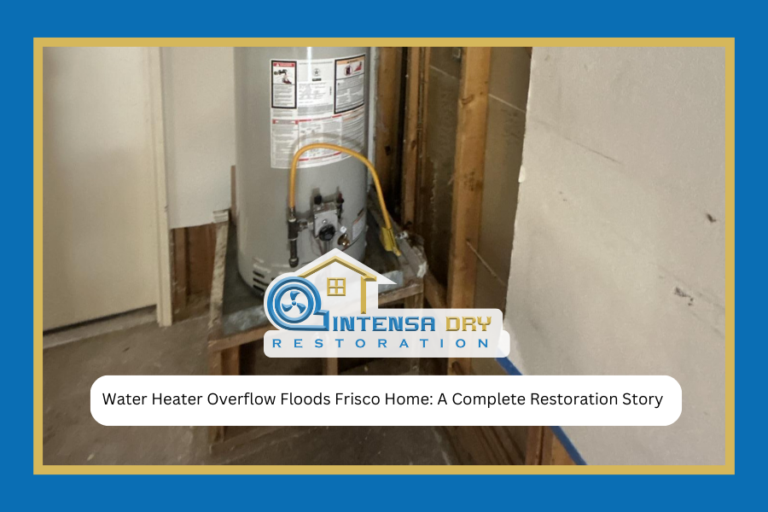 Water Heater Overflow Floods Frisco Home A Complete Restoration Story