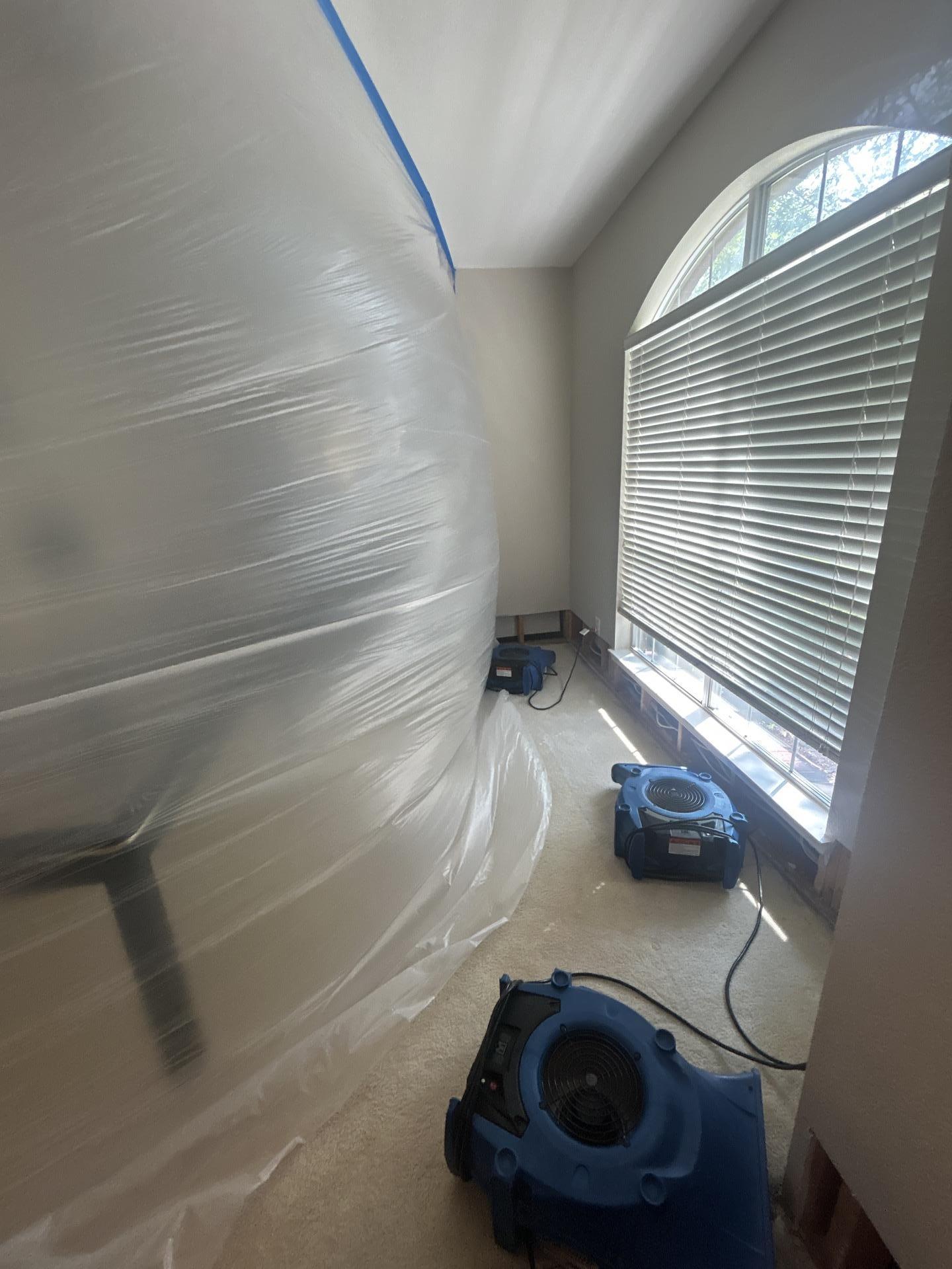 Dining room final drying stage