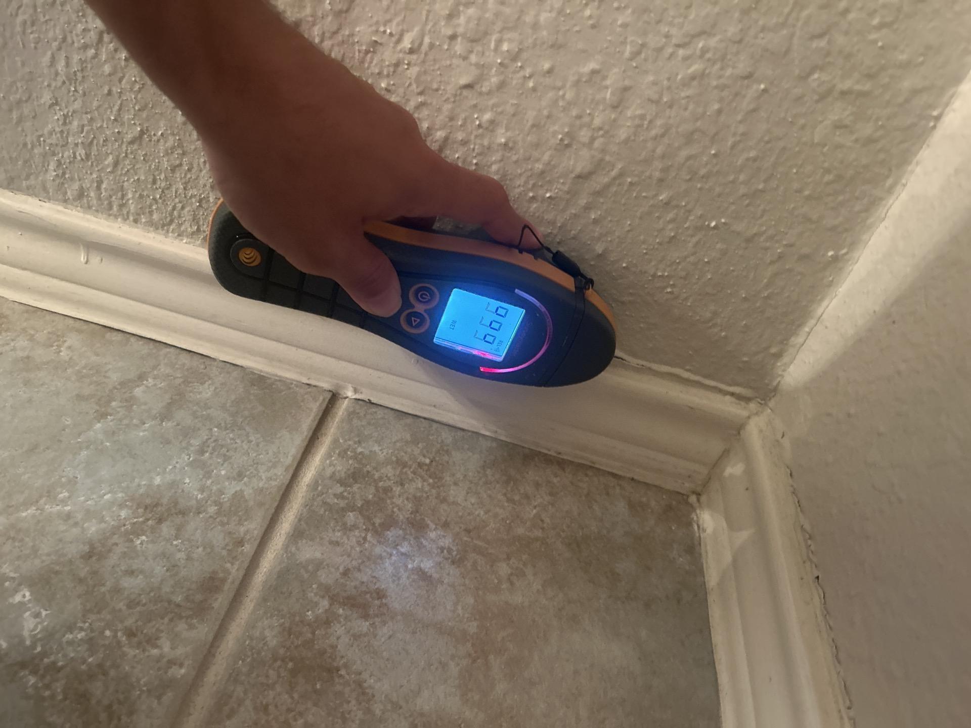 Moisture reading during water damage assessment
