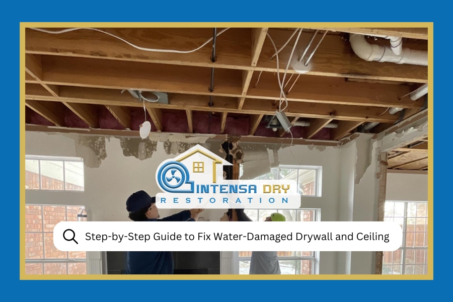Step-by-Step Guide to Fix Water-Damaged Drywall and Ceiling