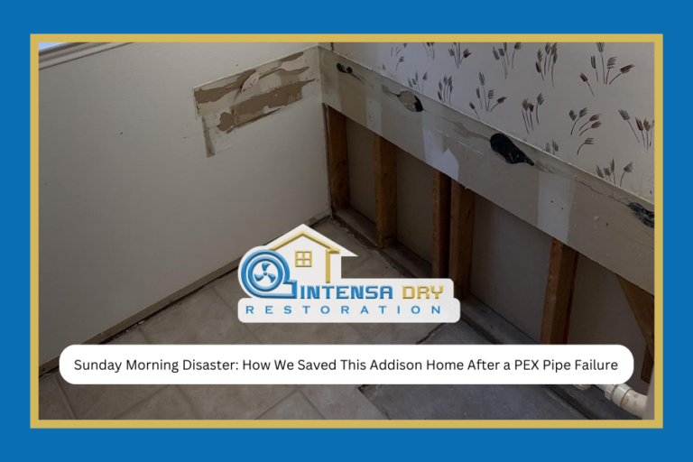 How We Saved This Addison Home After a PEX Pipe Failure