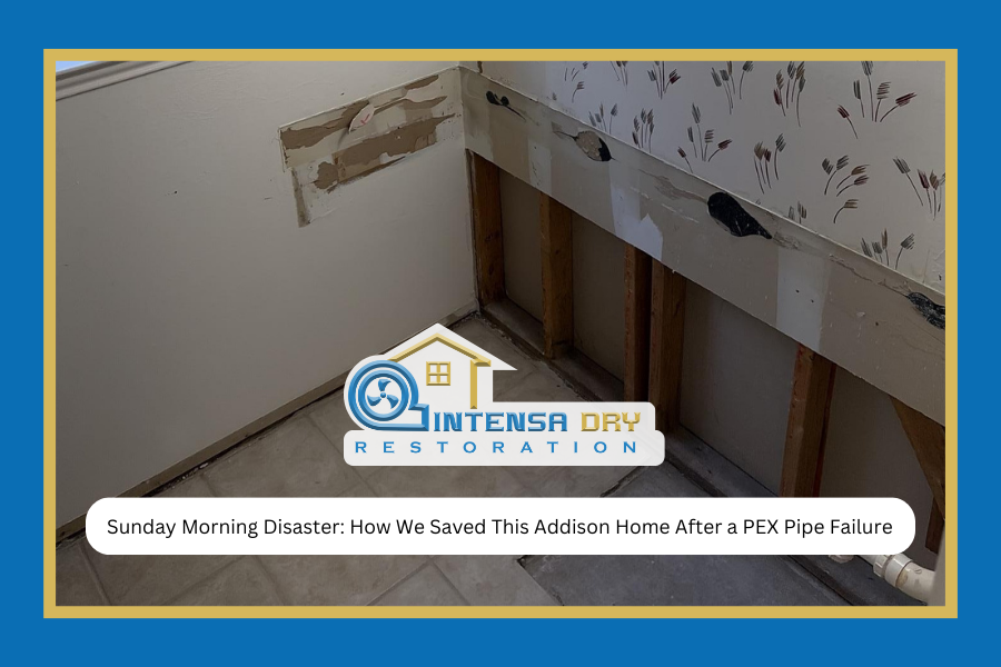 How We Saved This Addison Home After a PEX Pipe Failure