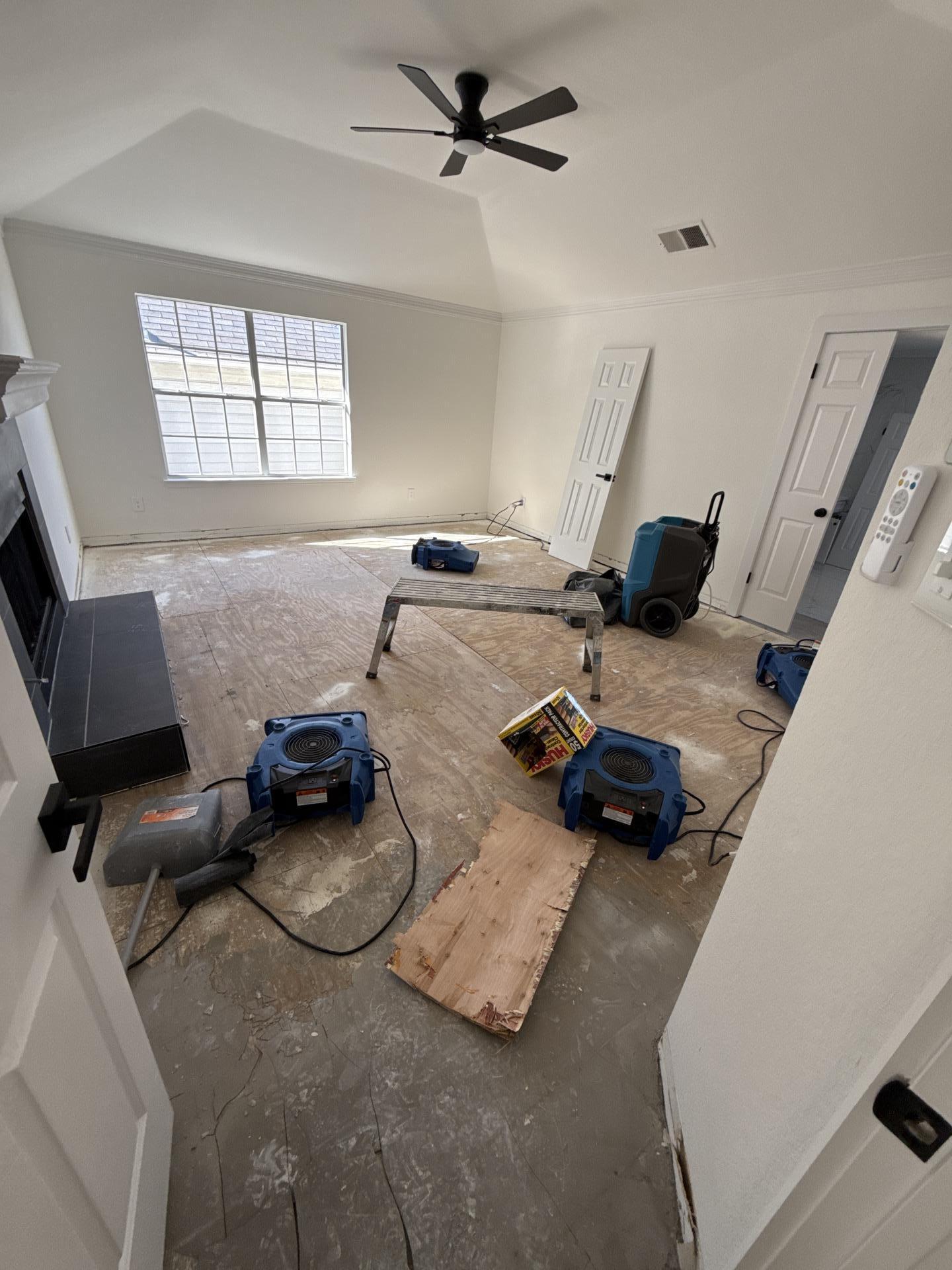 Master bathroom flooring demolition