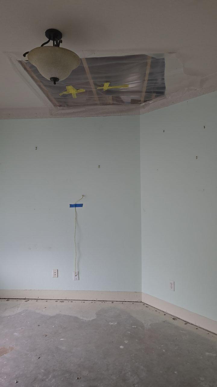 Office ceiling cleaned and ready for reconstruction