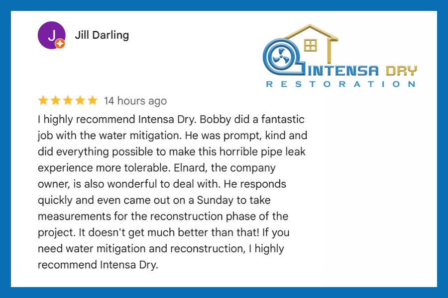 Five-star Google review from satisfied Addison customer