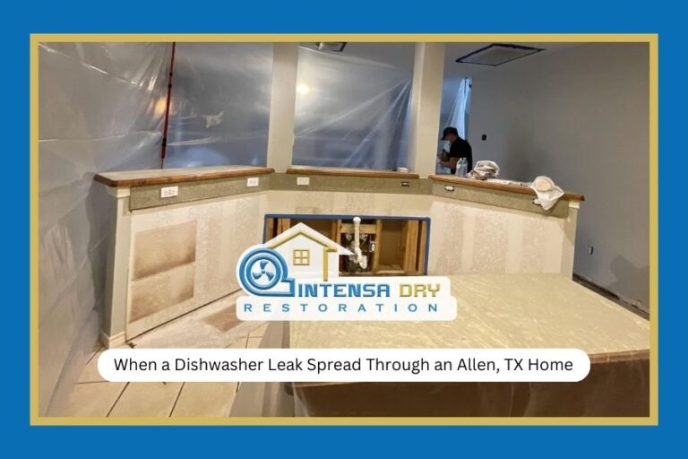 When a Dishwasher Leak Spread Through an Allen, TX Home