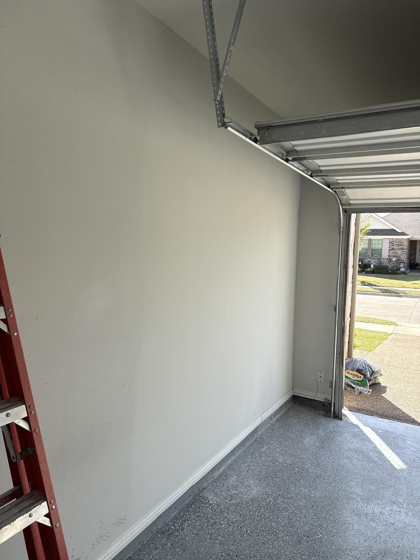 Restored garage ceiling