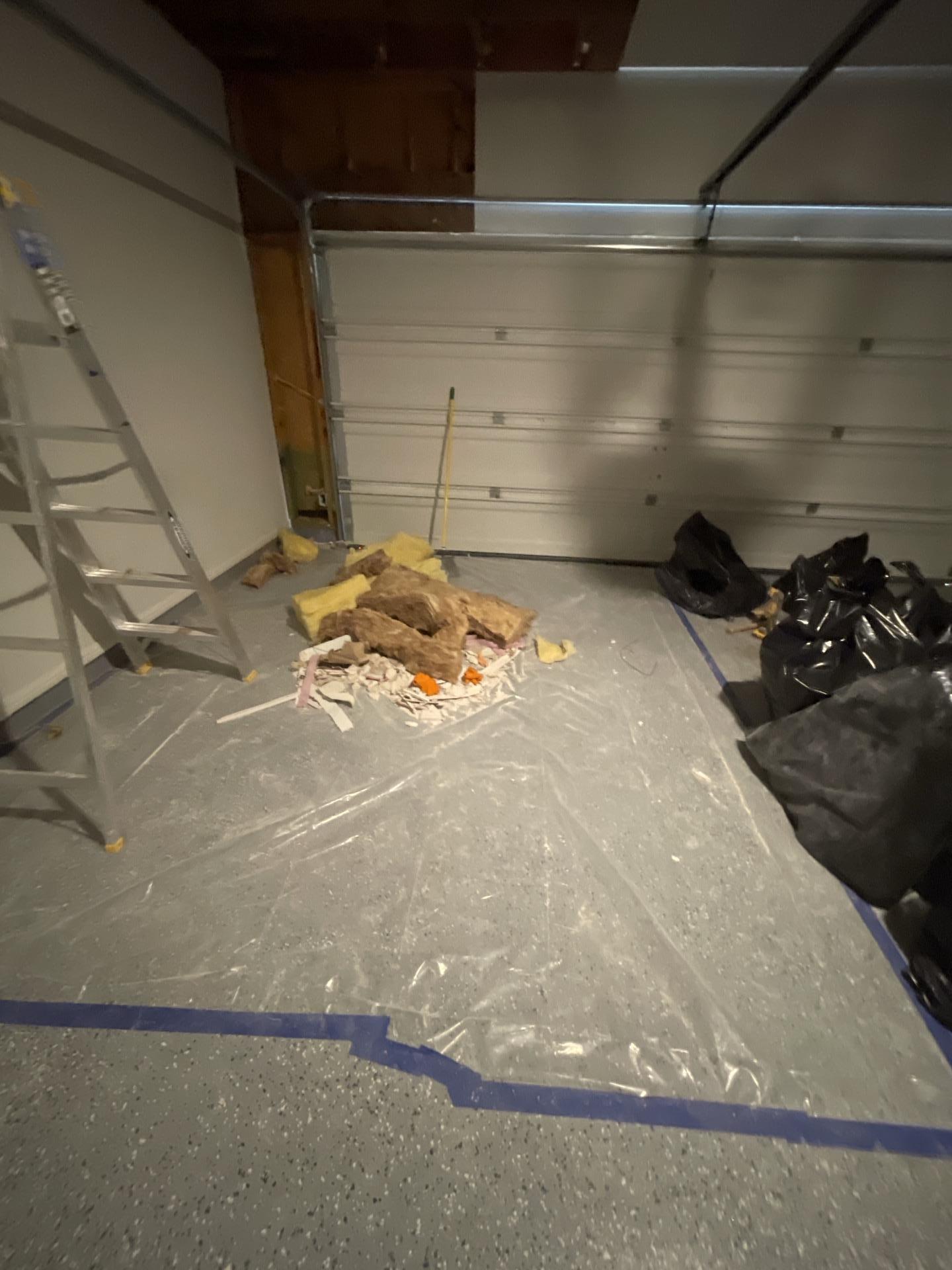 Garage ceiling removal