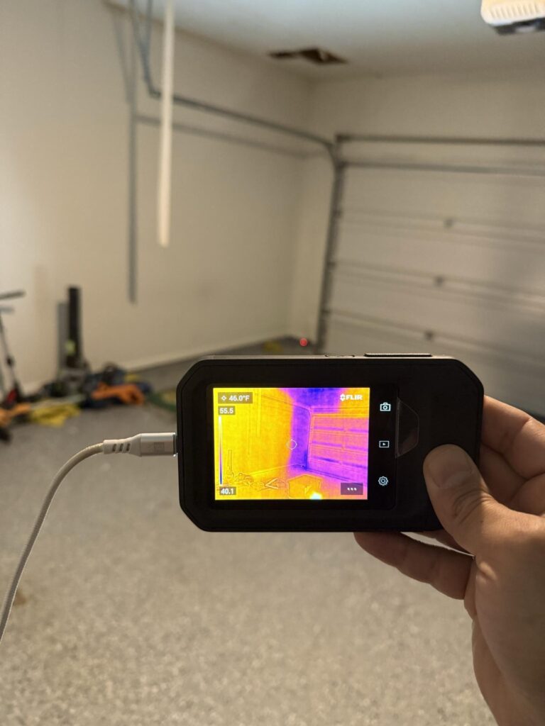 garage thermal reading