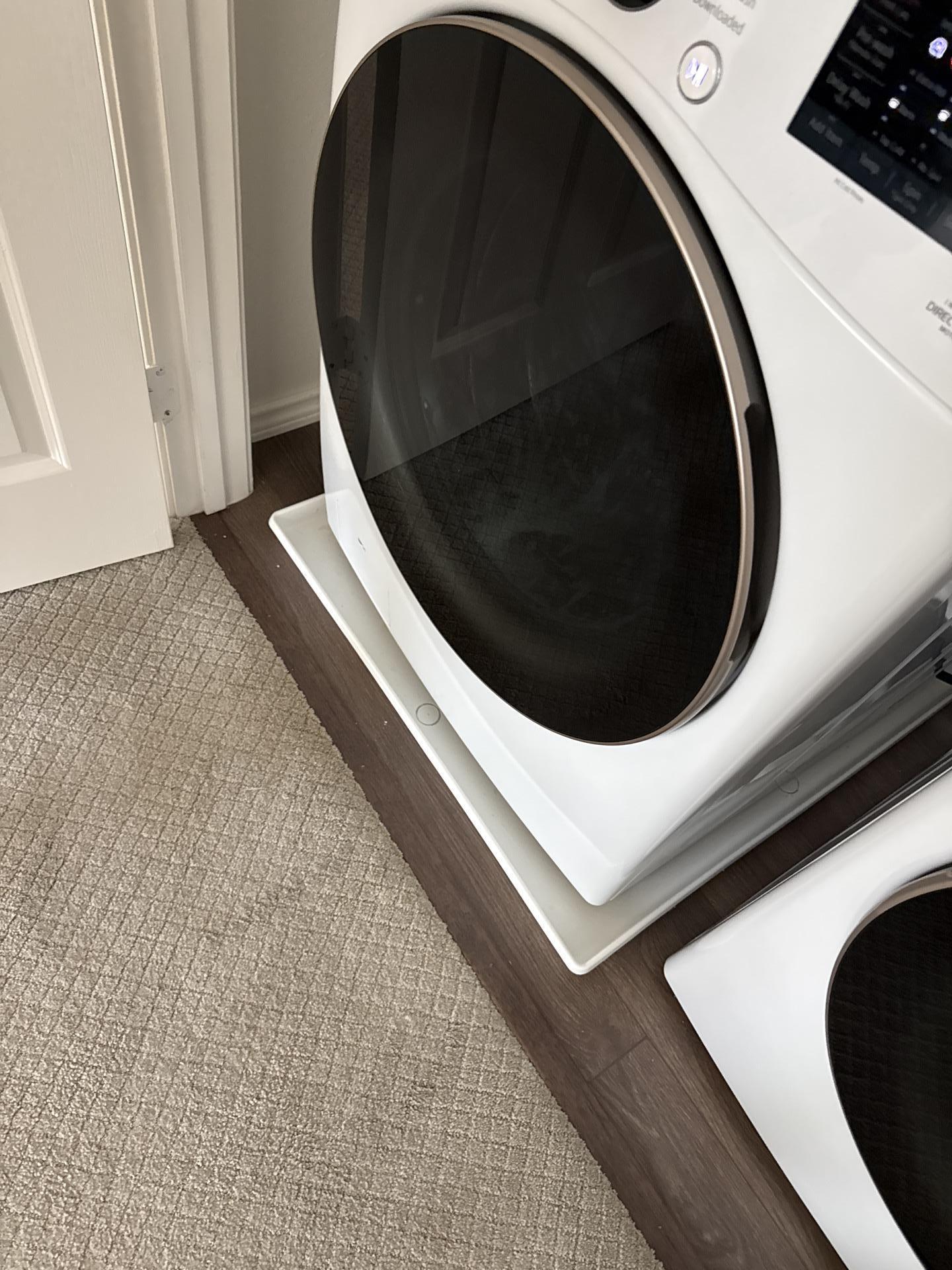 Laundry room fully rebuilt after reconstruction was complete